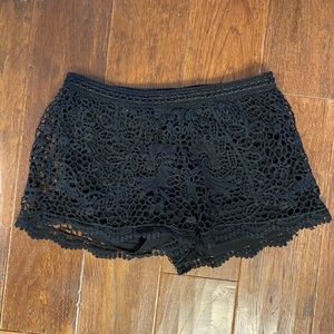 Missimo Supply Co. black lace shorts